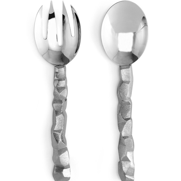 Michael Aram Silver Rock Serving set new in box - Picture 5 of 12